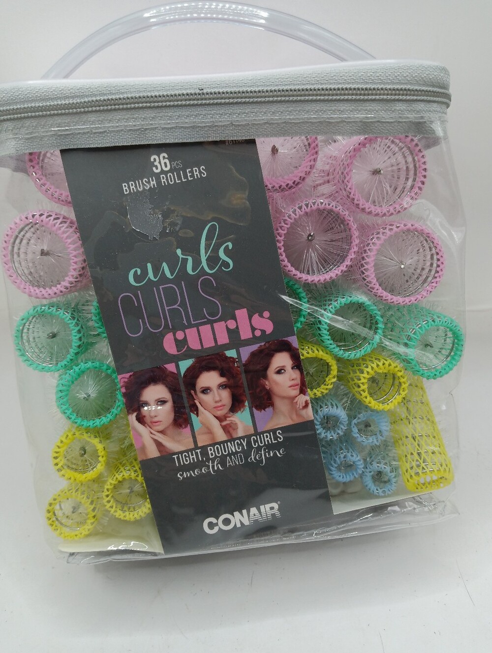 Conair Brush Rollers Tight And Bouncy Curls Smooth And Define 36 Pcs